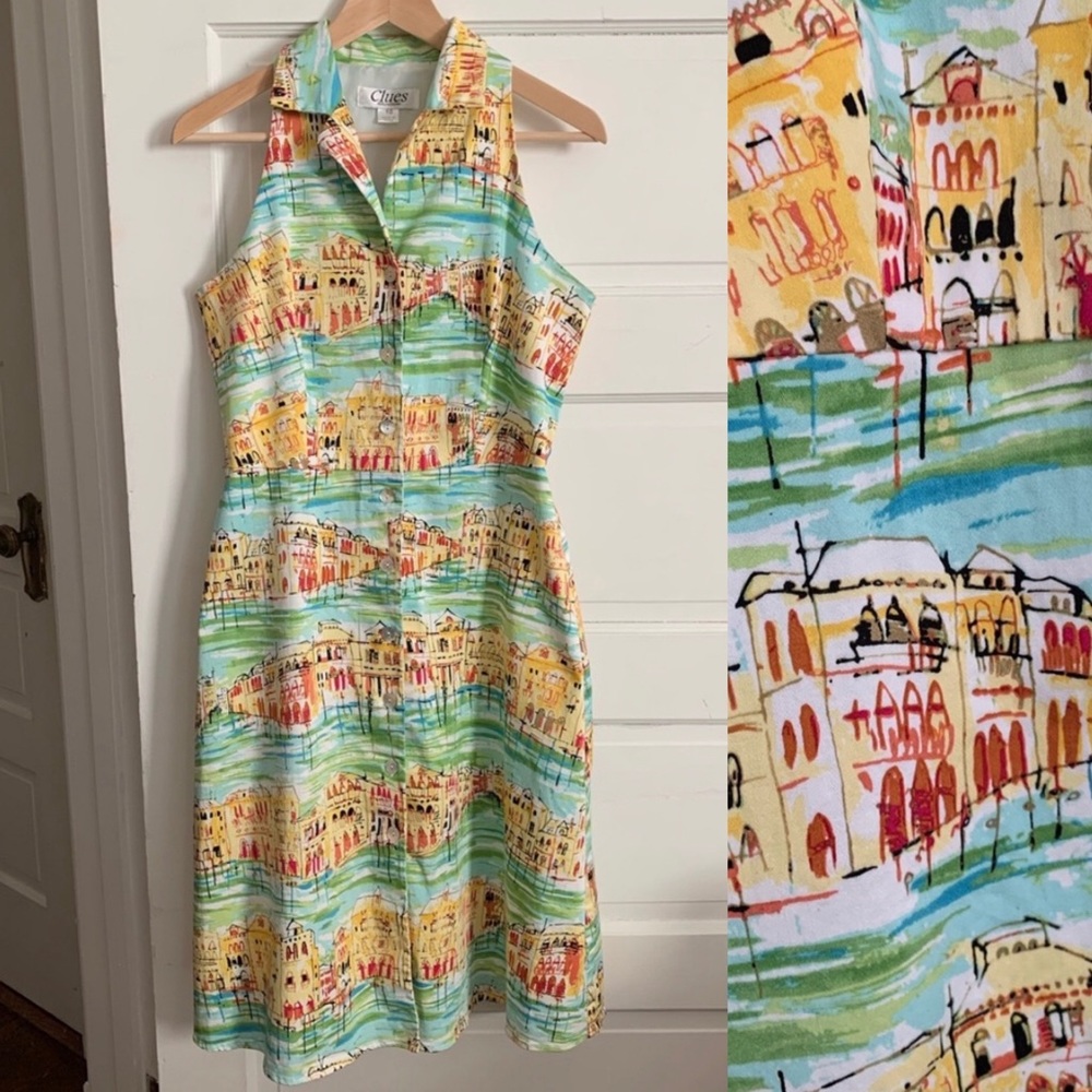 Clues Collection a-line, stretch dress size 10